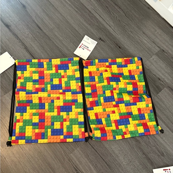 NWT Colorful Kids Drawstring Bags Set - Picture 2 of 7